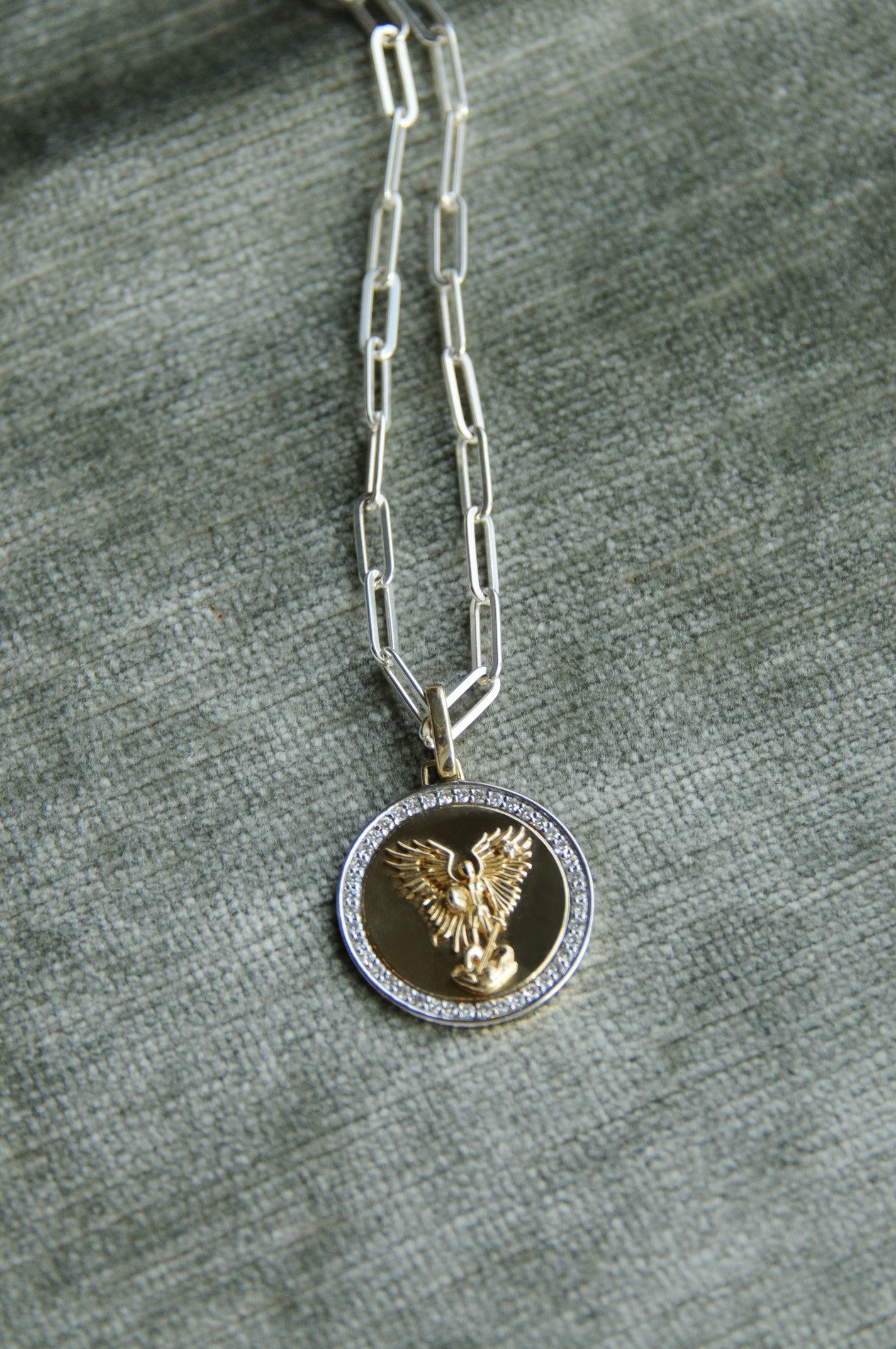 Saint Michael the Archangel Pendant Necklace