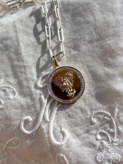 Saint Michael the Archangel Pendant Necklace