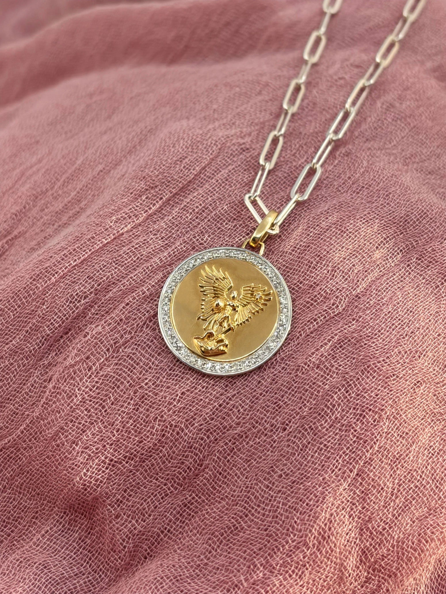 Saint Michael the Archangel Pendant Necklace