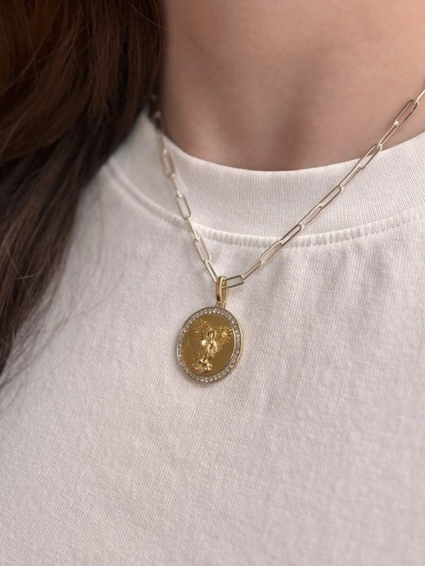 Saint Michael the Archangel Pendant Necklace